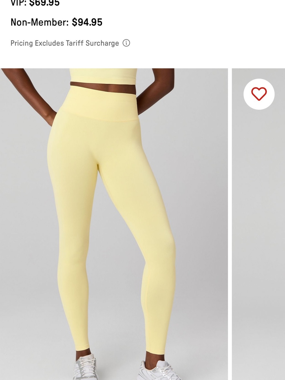 Fabletics Yellow High-Waist Leggings
